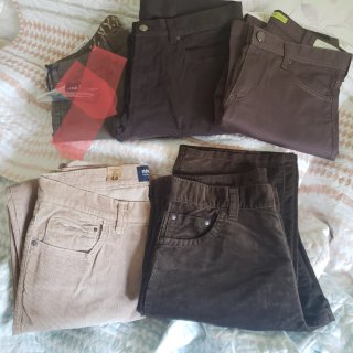 Pantalones Versace Marrones y Caqui Talla 42
