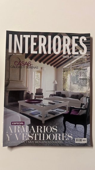 Revista decoración: “INTERIORES”