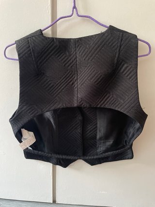 Chaleco negro Zara Talla M