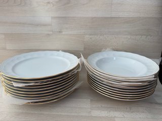 Vajilla Porcelana Bidasoa Oro Blanco