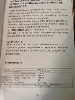 Microondas Teka Encastrable