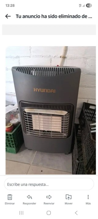 Estufa de butano Hyundai