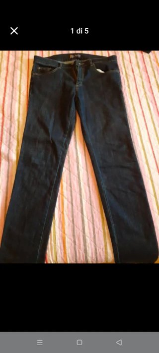 Jeans uomo slim fit tg.52 blu