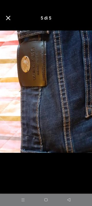 Jeans uomo slim fit tg.52 blu