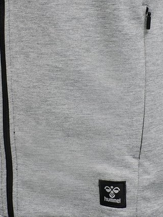Chaqueta Hummel gris y negra cremallera