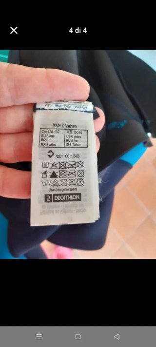 Muta OLAIAN 1.5mm 8 anni
