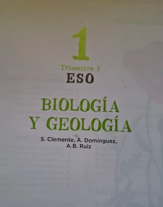 Libros de Biología y geología 1°Eso