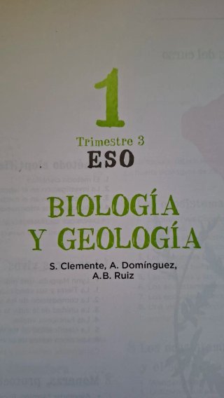 Libros de Biología y geología 1°Eso