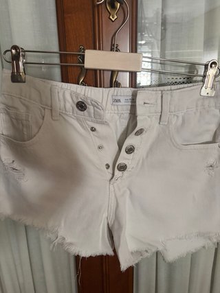 Shorts blancos Zara 12 años
