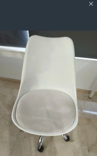 Silla de escritorio blanca moderna