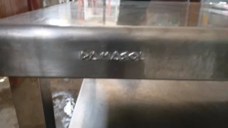 Mesa de trabajo de acero inoxidable