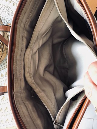 Bolso de rafia a rayas