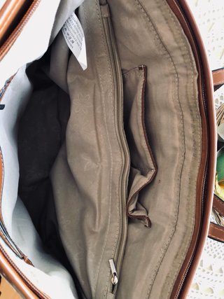 Bolso de rafia a rayas