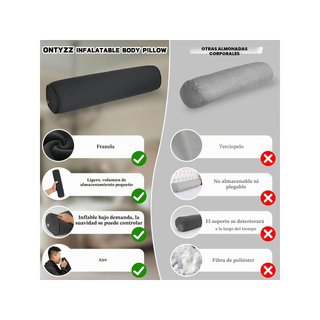 ONTYZZ almohada corporal hinchable soporte