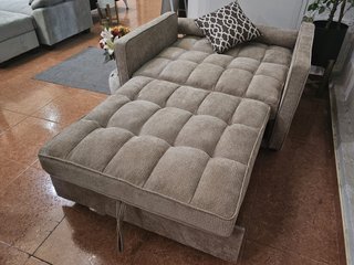 Sofá Cama Beige Tapizado
