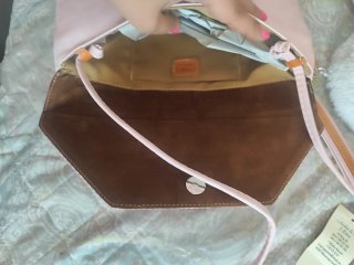 Cartera Marisma Mujer Rosa y Blanca Nueva
