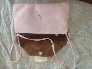 Cartera Marisma Mujer Rosa y Blanca Nueva