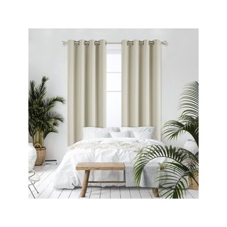 Deconovo cortinas opacas térmicas 140x220 beige
