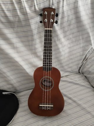 Ukelele Tiger con funda