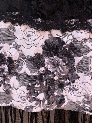Falda larga estampada floral