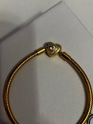 Conjunto Pandora: Pulsera y Pendientes Corazón