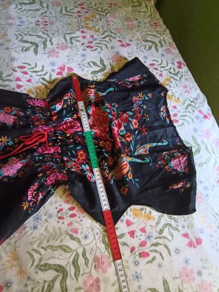 Vestido Boho Chic Estampado Pavo Real Talla M
