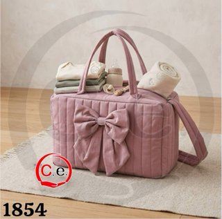 Borsa mamma con zip e fiocco
