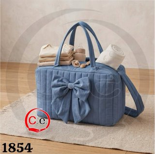 Borsa mamma con zip e fiocco