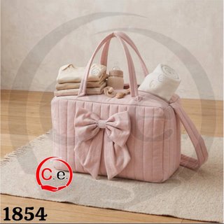 Borsa mamma con zip e fiocco