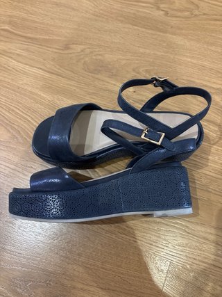 Sandalias ANTEA Piel T38 Azul
