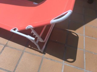 Tumbona Ikea naranja