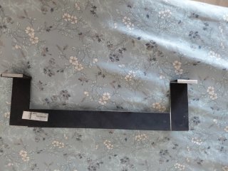 Perchero de puerta metálico negro