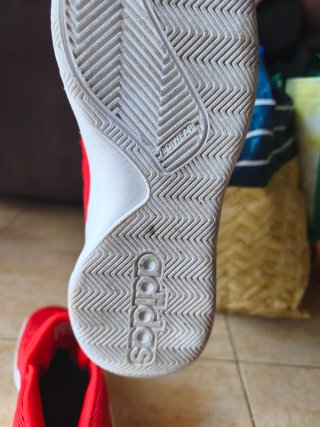 Zapatillas Adidas Deportivas Rojas y Blancas