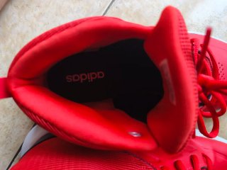 Zapatillas Adidas Deportivas Rojas y Blancas
