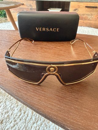 Occhiali da sole Versace marrone e dorato