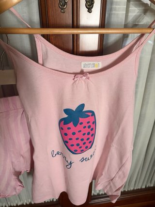 Pijama Verano Fresa Rosa