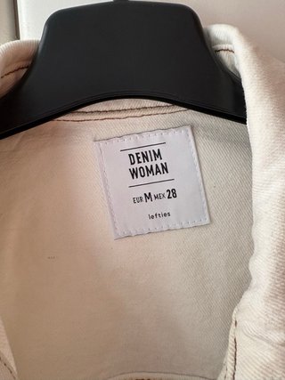 Chaqueta vaquera blanca mujer Talla M