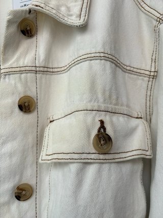 Chaqueta vaquera blanca mujer Talla M