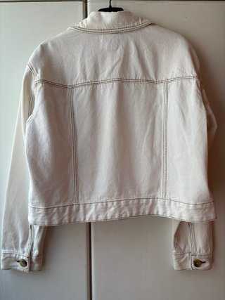 Chaqueta vaquera blanca mujer Talla M