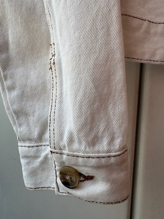 Chaqueta vaquera blanca mujer Talla M