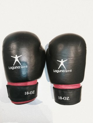 Guantes de Boxeo Rojos y Negros