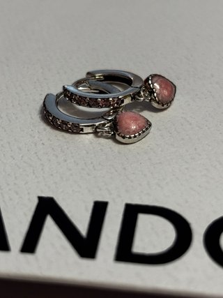 Pandora Pulsera y Anillo Corazón Rojo