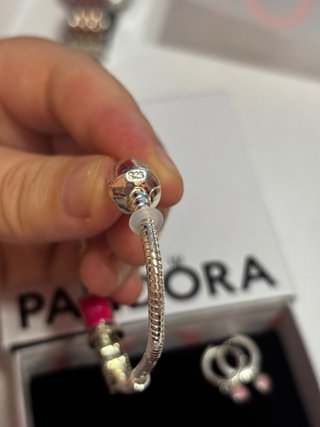 Pandora Pulsera y Anillo Corazón Rojo