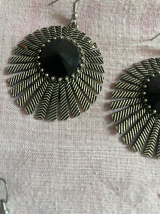 Lote 13 pares pendientes plata y multicolor