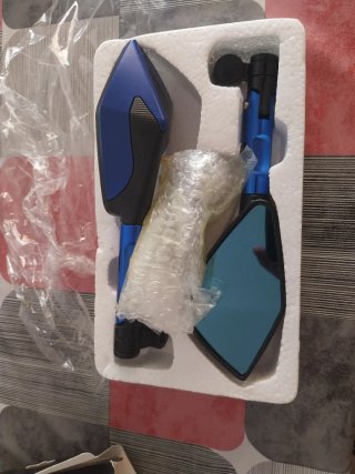Retrovisores Moto Scooter Azules Nuevos