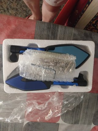 Retrovisores Moto Scooter Azules Nuevos