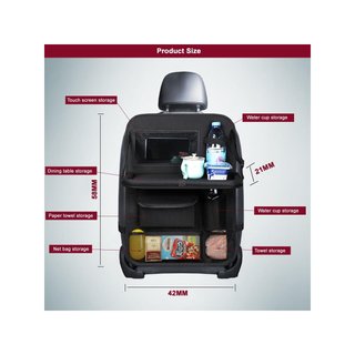 Organizador asiento coche con mesa plegable