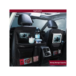 Organizador asiento coche con mesa plegable