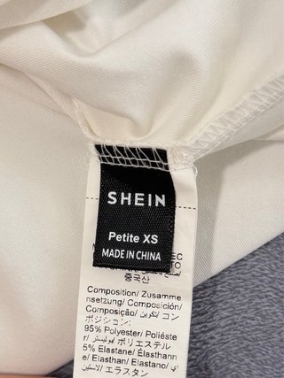 Body manga larga blanco Talla S