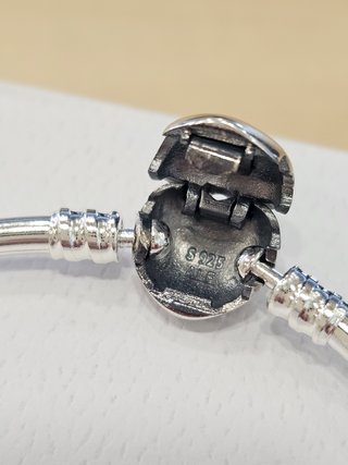 Pulsera Pandora Corazón Rígida 19cm + Caja
